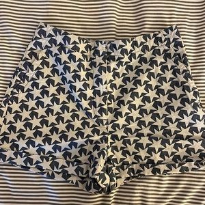 High waist chambray star shorts from Gap